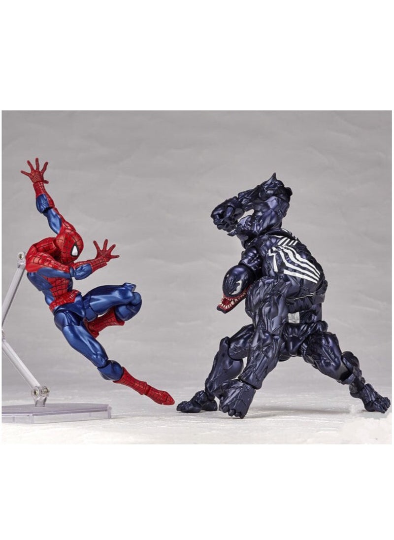 HALAMODO Legends Series Venom Figure, Black Venom Action Figure with Base, Super Collectible Model Statue Figure Toy  - Image 4