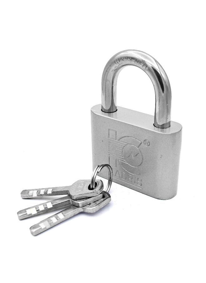 KADRIS Heavy-Duty Security Padlock Long HA-1821, Weather-Resistant in Heavy Duty steel Lock 60 MM - Padlock  shackle with Keys for Sheds, Storage Unit, School, Gym Locker, Fence, Toolbox, Hasp Storage  - Image 1
