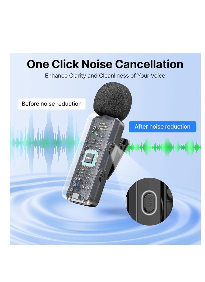 BOYA - BOYA BY-V1 Ultracompact Wireless Microphone System for iOS Devices (2.4 GHz) - Black - Image 1