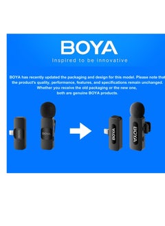 BOYA BY-V1 Ultracompact Wireless Microphone System for iOS Devices (2.4 GHz) - Black - pzsku/Z8A5D264D1ACF82C6468DZ/45/_/1740673483/389932ce-564d-494b-a9d3-6b805770fe3c