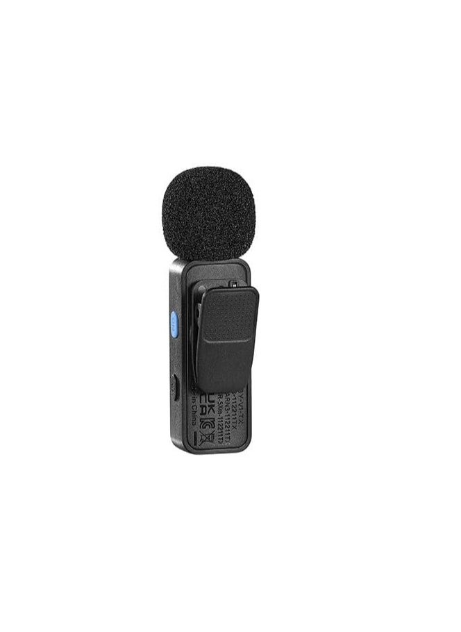 BOYA - BOYA BY-V1 Ultracompact Wireless Microphone System for iOS Devices (2.4 GHz) - Black - Image 1