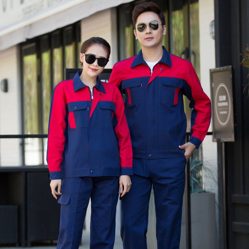 Men'S And Women'S Cotton Sanding Thickened Top Suit Shipyard Electrician Anti-Scald Wear-Resistant Welding Machine Repair Labor Protection Clothing - Image 4