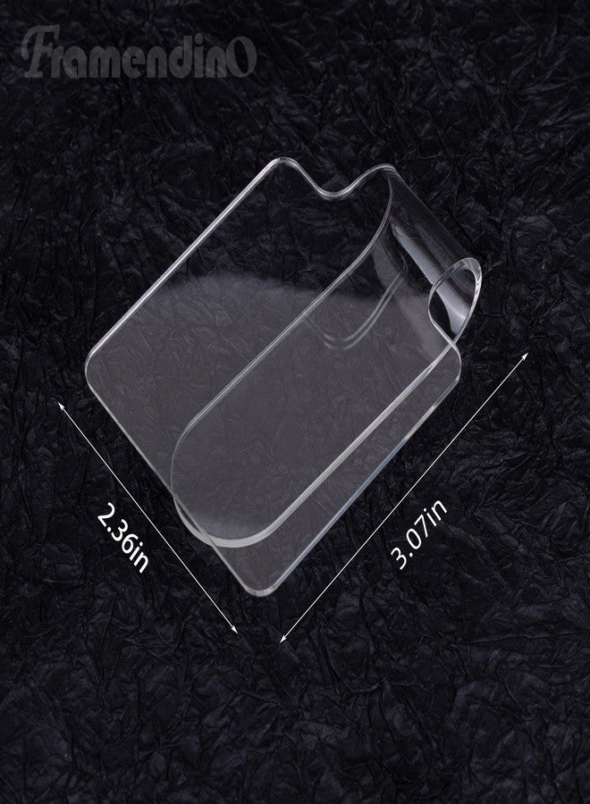Framendino, 2 Pieces Makeup Palette Acrylic Hand-held Mixing Tray for Foundation, Eyeshadow, Powders, Cosmetics and Nail Art Manicure - Image 2