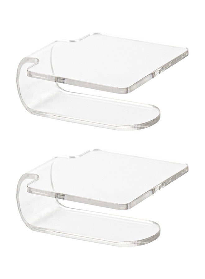 Framendino, 2 Pieces Makeup Palette Acrylic Hand-held Mixing Tray for Foundation, Eyeshadow, Powders, Cosmetics and Nail Art Manicure - Image 1