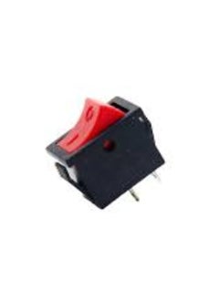 KNP KNP Rocker On Off Mini Boat Switch in Red is a compact and rugged switch designed for use in marine and outdoor environments.  - Image 1