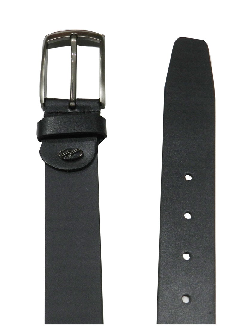 LAVERI LEATHER GENUINE LEATHER FORMAL AND CASUAL BLACK BELT FOR MENS - Image 5