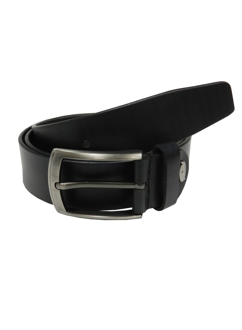 LAVERI LEATHER GENUINE LEATHER FORMAL AND CASUAL BLACK BELT FOR MENS - Image 2