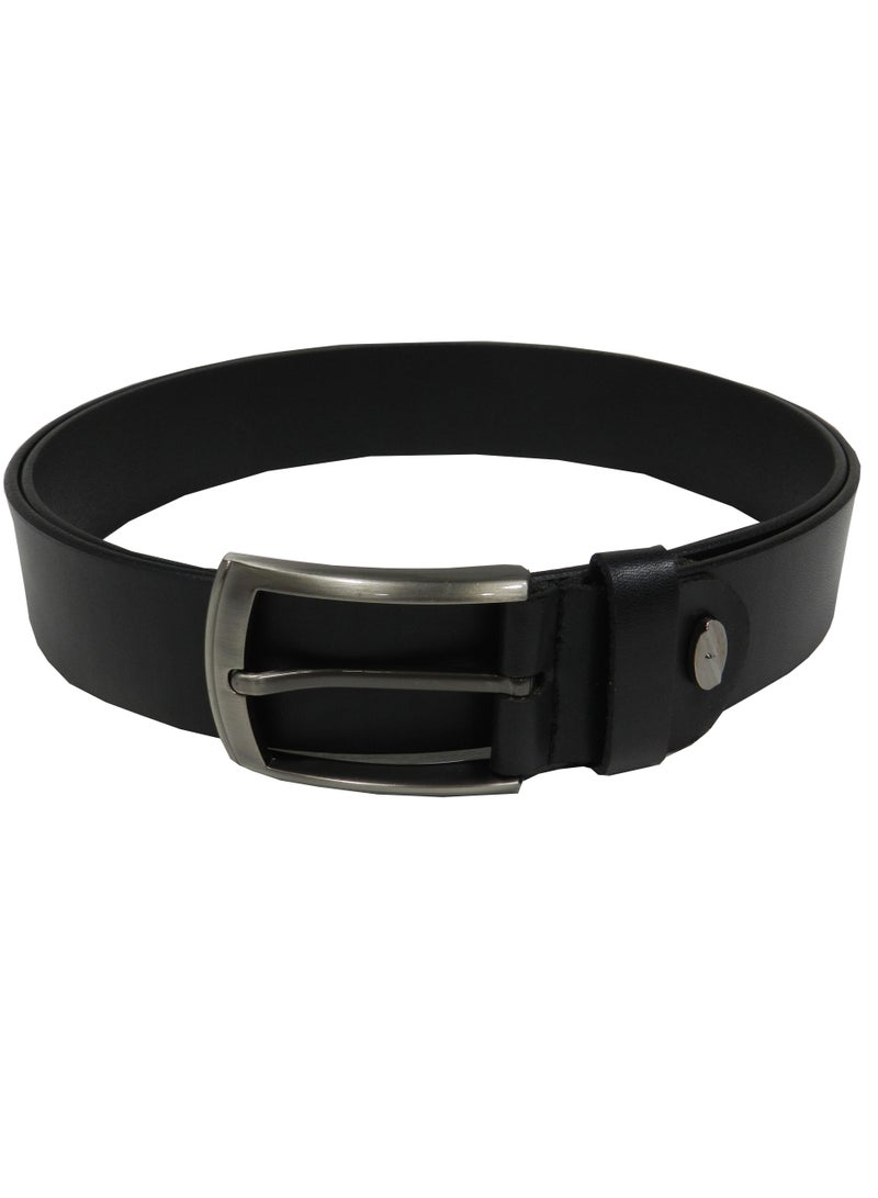 LAVERI LEATHER GENUINE LEATHER FORMAL AND CASUAL BLACK BELT FOR MENS - Image 3