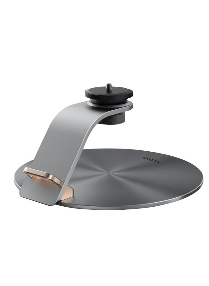 XGIMI - Desktop Stand Pro Universal - Fits Most Projector, Equipped With Standard 1/4-inch Screw For Universal Compatibility, 360° Rotation, Adjustable Height Up To 9.5cm, Strong And Sturdy - Silver - Image 1