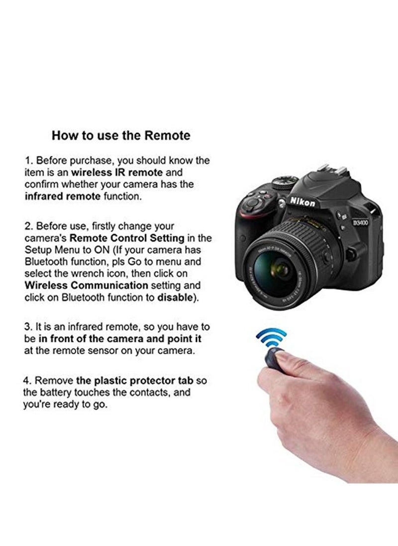 Generic - Nikon MLL3 Wireless IR Remote Control for D7000 D5100 D5000 D3000 D90 - Image 1