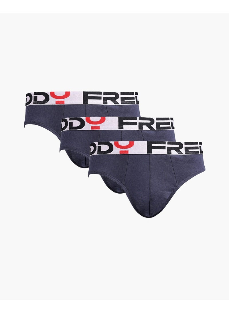 FREDDY Fashion Sports Brief - Navy Blue | Classic Cotton Men's Brief - Image 1