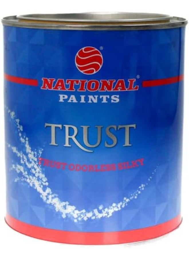 NATIONAL PAINTS Trust Odorless Silky 1 Liter Broken White 802
