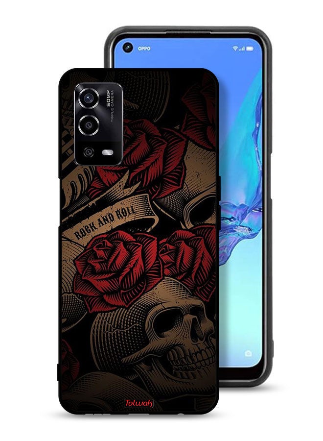Tolwak Oppo A55 4G Protective Case Cover Rok And Roll - Image 1