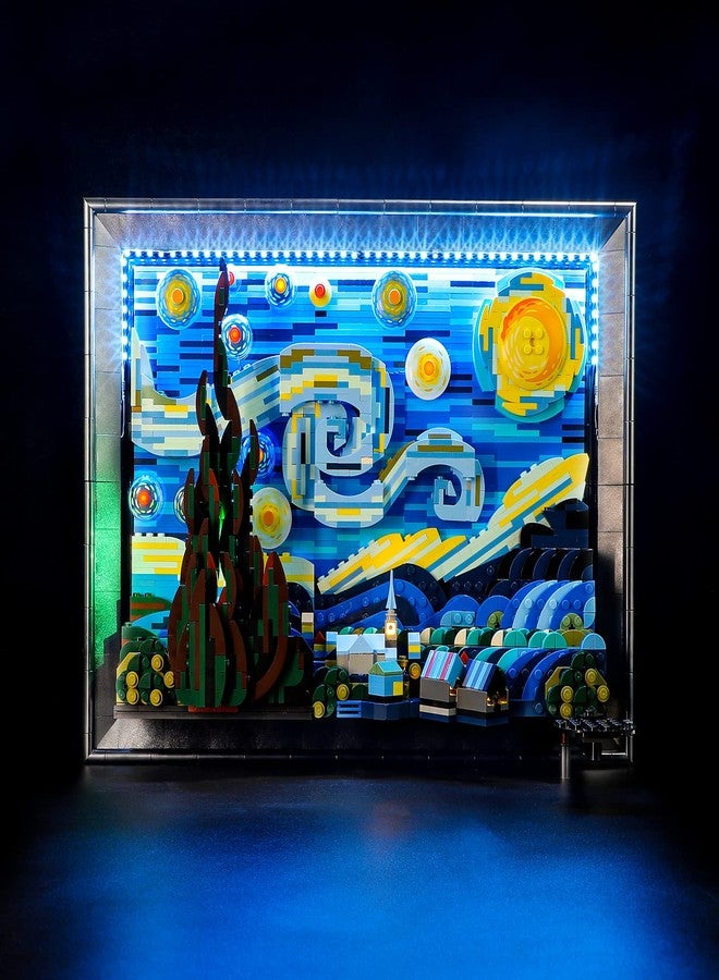 BRIKSMAX Led Lighting Kit for LEGO-21333 Vincent Van Gogh(Remote-Control Version) - The Starry Night - Compatible with Lego Ideas Building Blocks Model- Not Include The Lego Set - Image 1