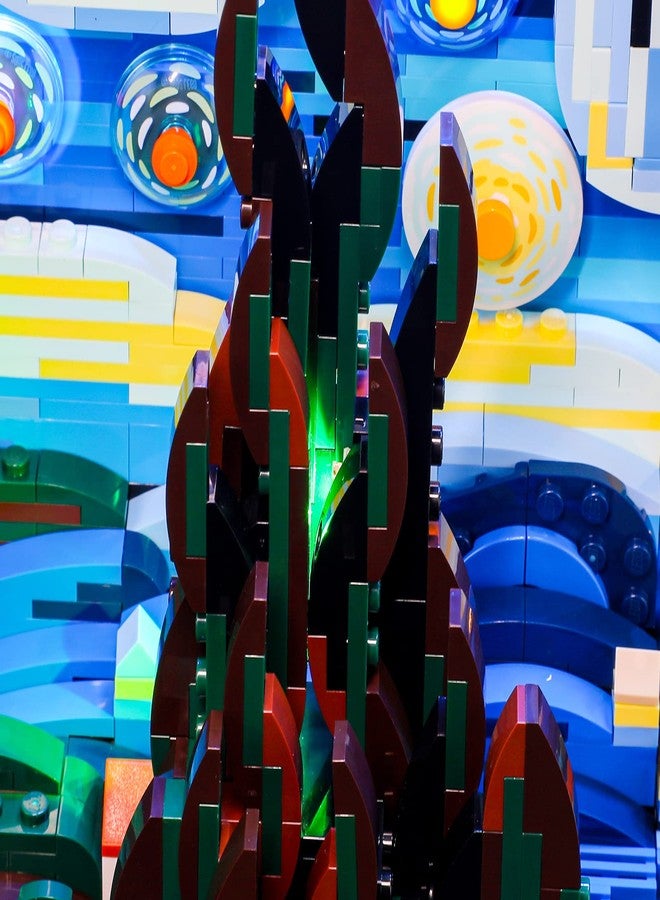 BRIKSMAX Led Lighting Kit for LEGO-21333 Vincent Van Gogh(Remote-Control Version) - The Starry Night - Compatible with Lego Ideas Building Blocks Model- Not Include The Lego Set - Image 4