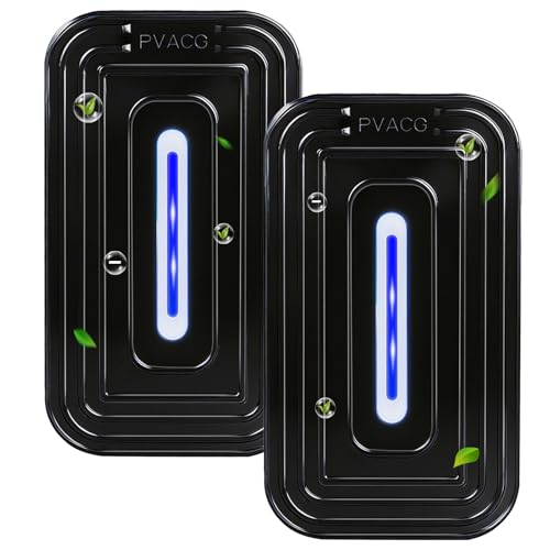 PVACG 2 Pack 2026 Upgraded Plug in Air Ionizers for Home,Ionic Air Purifier for Home Office Bedroom Bathroom Living Room Quiet and Portable Air Freshener for Bedroom(2,Black) - Image 1
