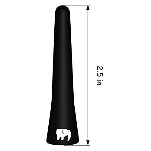 ONE250 2.5" inch Short Rubber Copper Core Antenna, Compatible with Volkswagen VW - Vento (2010-2023), Polo (2000-2017), Beetle (1998-2011), Jetta, Passat - Designed for Optimized FM/AM Reception - Image 2