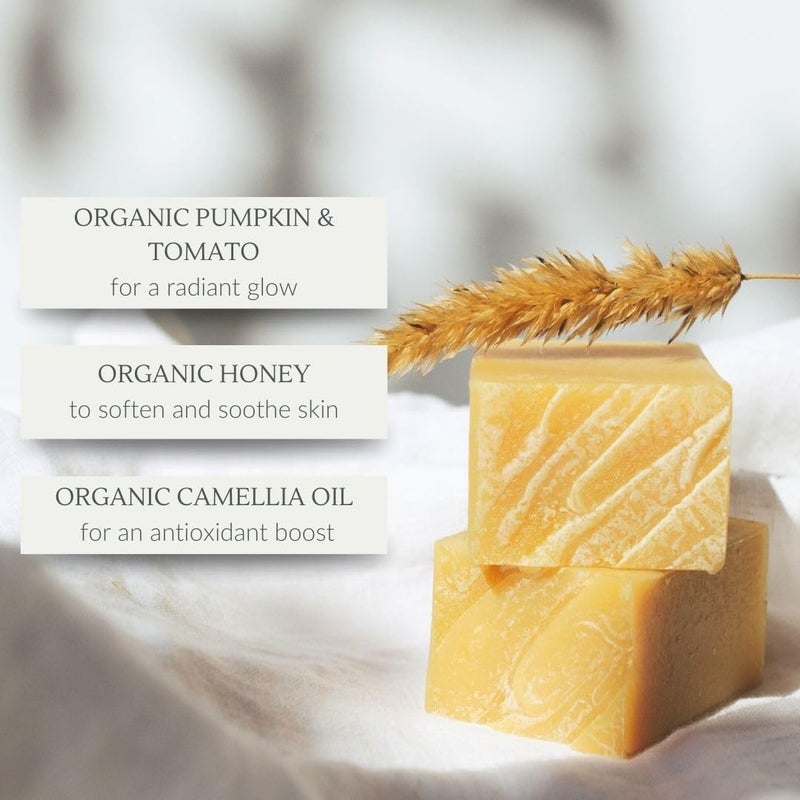 Osmia Skincare - Natural Pumpkin Facial Soap Bar | Camellia, Carrot Seed + Root Oil | Exfoliate, Smooth, Moisturize | Clean Beauty For Healthy Skin (2.25 oz | 64 g) - Image 5