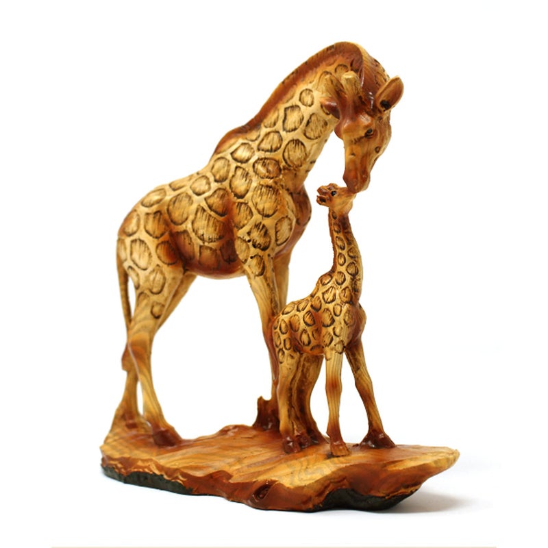 Thorness Eye catching Free Standing Graceful GIRAFFE and CALF Decorative ORNAMENT  Giraffe Gifts for Women Men Girls Boys Giraffes Lover Gift Birthday Friendship Gifts Present Animal Lover Gift
