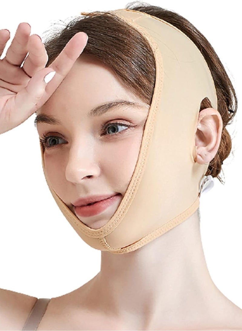 مشد الوجه طبي بعد عملية شفط اللغلوغ والذقن والرقبة - Image 1