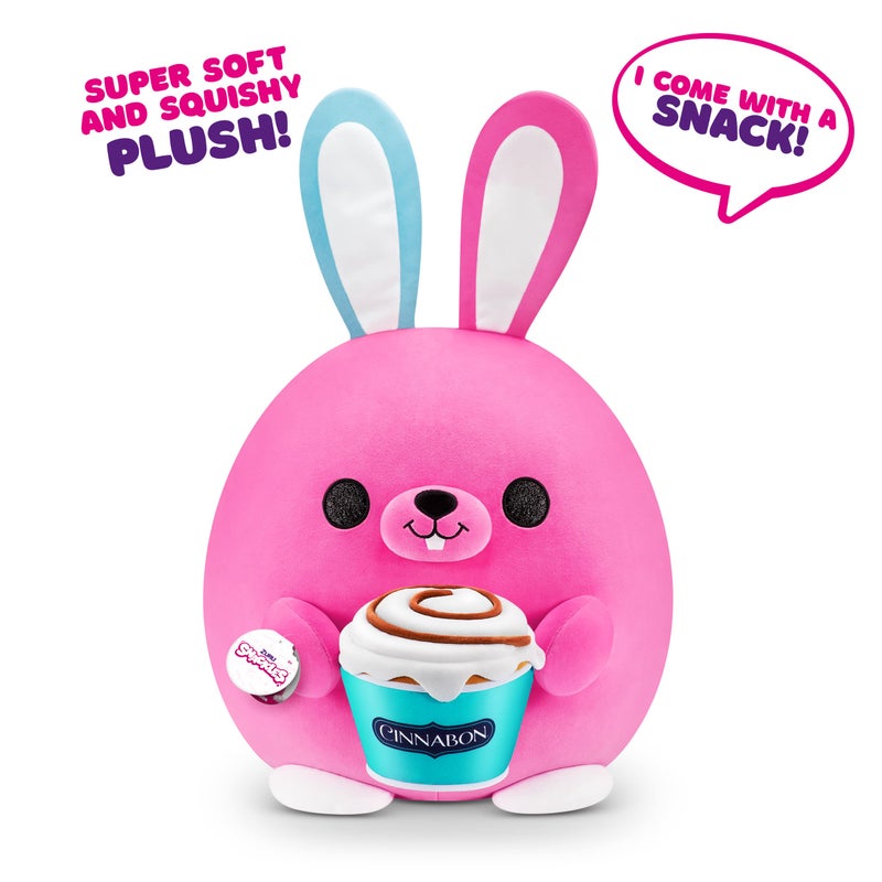 SNACKLES ZURU Snackles Cinnabon Bunny Super Sized 14 inch Plush by ZURU Ultra Soft Plush Collectible Plush with Real Licensed Brands Stuffed Animal - Image 3