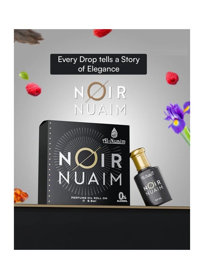 Al Nuaim Noir Nuaim Roll-On Attar 9.9ml | Fruity Leather Oriental Fragrance | Alcohol-Free Long-Lasting Perfume for Men & Women - Image 3