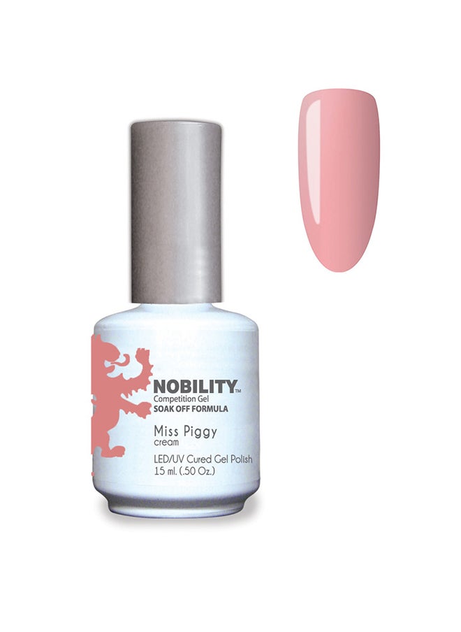 Lechat Nobility Soak Off Miss Piggy UV Led Cured Nail Polish Color Baby Pink Cream 15 ml Nbgp149 