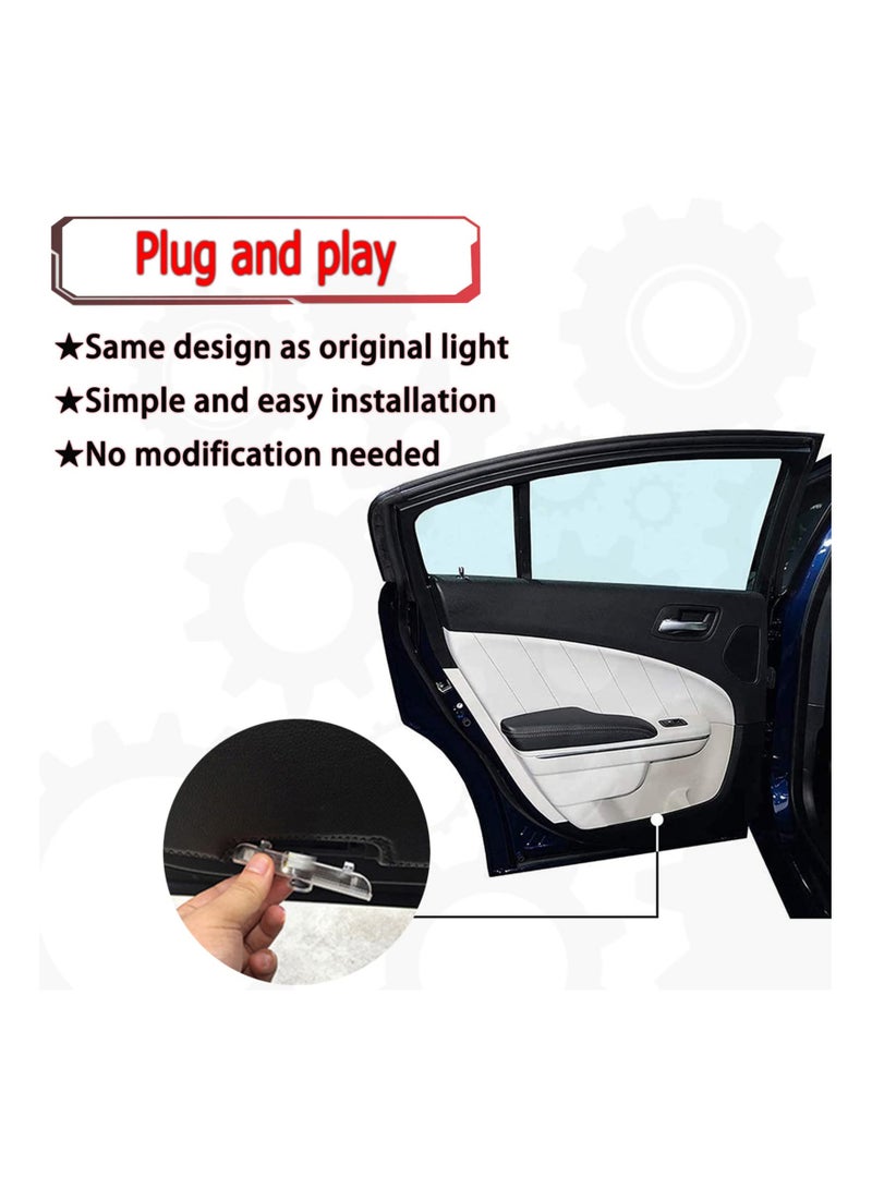 SYOSI Car LED Door Lights Projector, Courtesy Welcome Light Vehicle Door Projector Light LED Logo Door Light Compatible with QX56 2004-2010 QX60 2014-2017 JX35 2013-2017 Puddle Light Accessories - Image 5