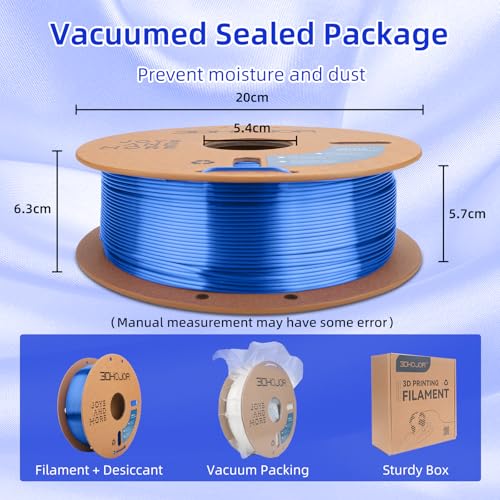 3DHoJor Silk PLA Filament 1.75mm, PLA Filament 1.75mm Silk Shiny 3D Printer Filament, 1kg Cardboard Spool (2.2lbs), Dimensional Accuracy +/- 0.03 mm, Fit Most FDM Printer（Pink） - Image 5
