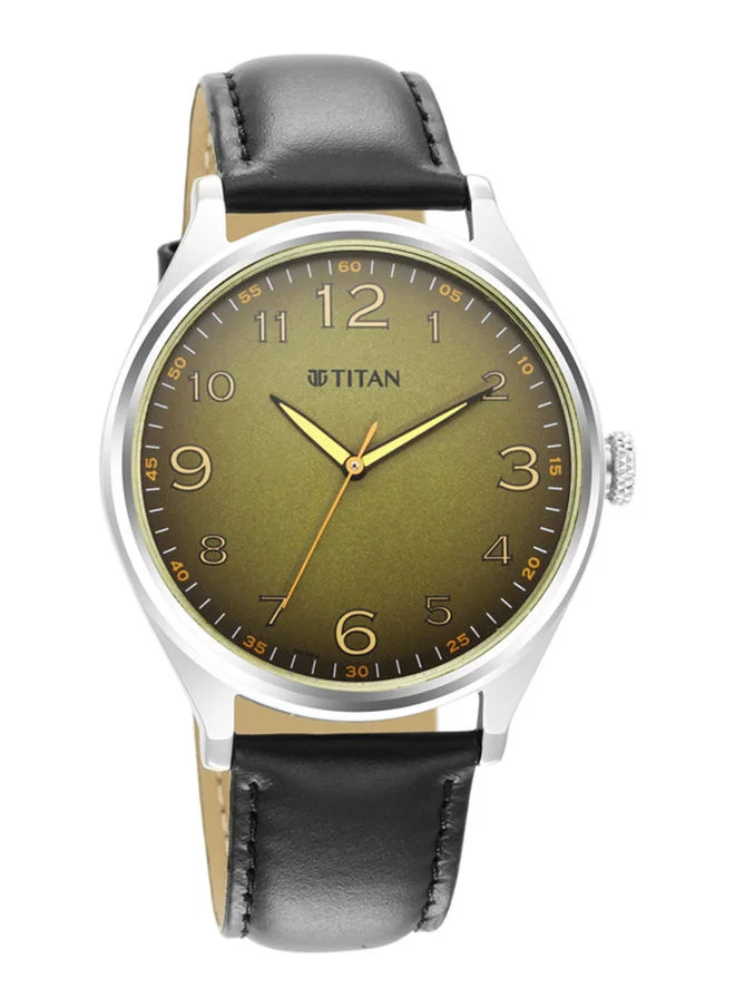 TITAN Leather Analog Wrist Watch 1802SL15