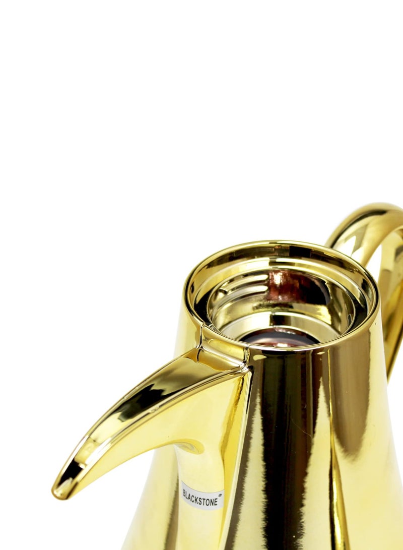 BLACKSTONE 600ML Arabic Vacuum Flask Leakproof Thermos for Tea or Coffee Gold  - Image 2