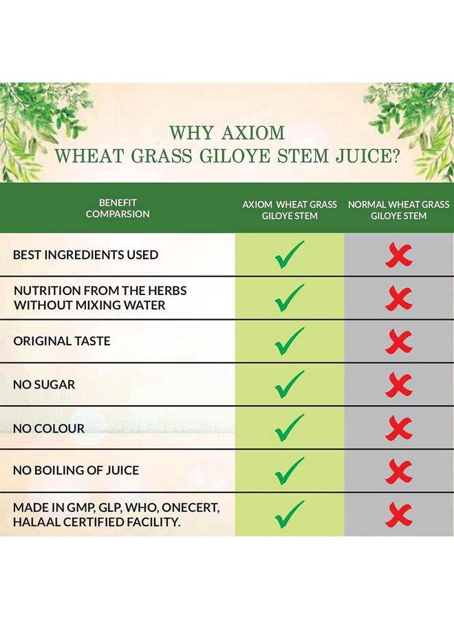 Axiom Wheatgrass Juice 1L | Helps to Detoxify the liver, Blood Purification, Improves Digestion and Boost Metabolism | 100% Pure & Natural - Image 4
