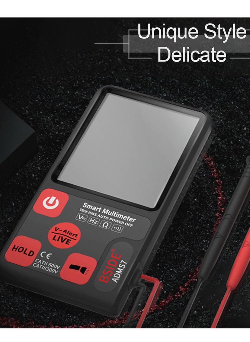 BSIDE S7 Smart Multimeter True RMS Digital Multimeter Measuring AC/DC Voltage Resistance Frequency with LCD Display DC/AC Voltage Meter Resistance Tester - Image 3
