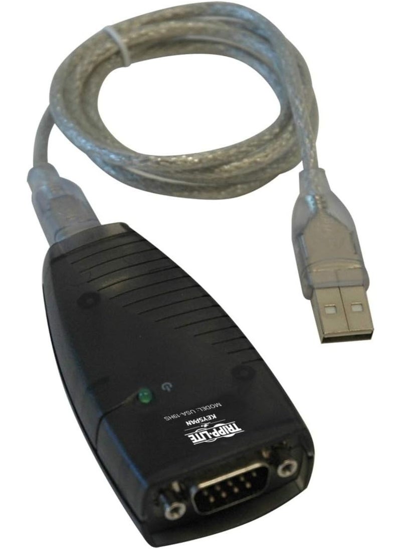 Tripp Lite Tripp Lite Keyspan High-Speed USB to Serial Adapter, PC & Mac, USB-A to DB9 RS232 Male, 3 Foot / 0.91 Meter Cable, 3-Year Warranty (USA-19HS) 