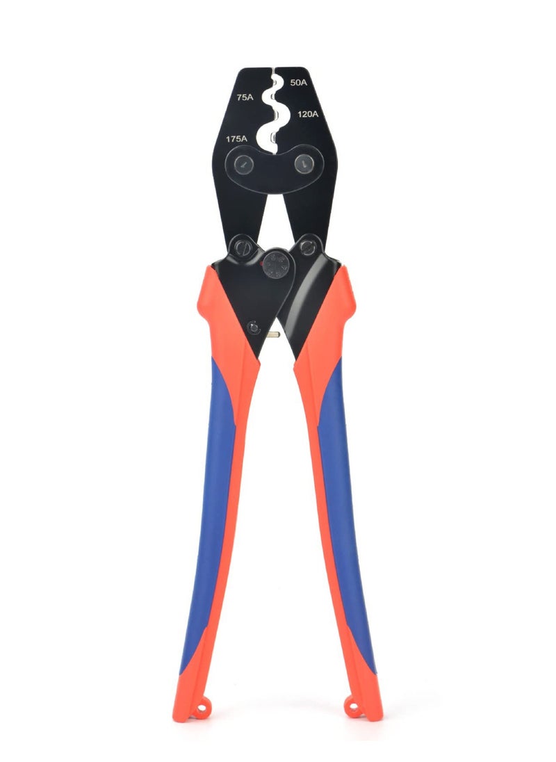 Excefore Battery Cable Crimping Tool for Power 50A & 75A Connectors, Anderson SB50 SB120 SB175 Connectors, AWG 8-1/0 Battery Cable Lugs - Professional Grade Crimper for Secure Power Connections  - Image 1