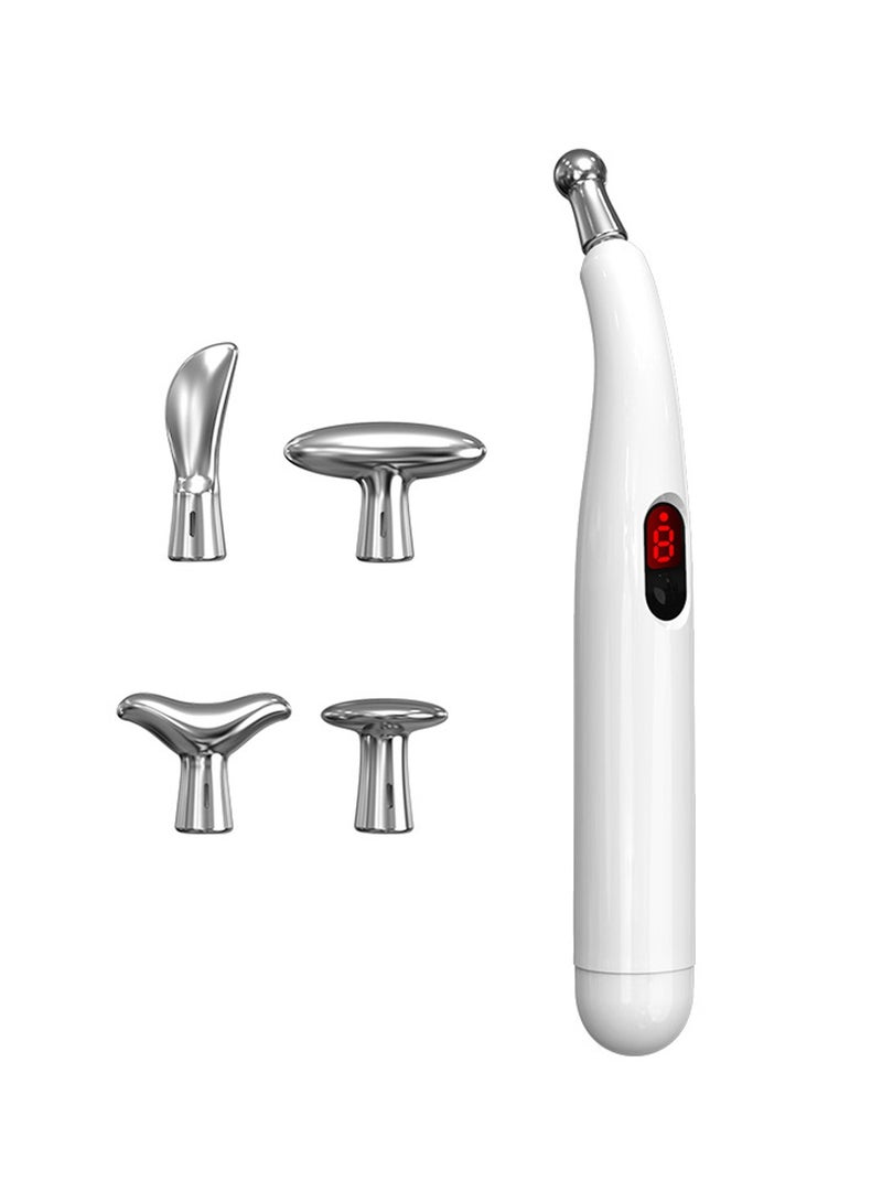 قلم الوخز بالإبر - علاج إلكتروني لتسكين الآلام، قلم تدليك نبضات الطاقة ميريديان 5 في 1، قلم طاقة، أدوات لتسكين الآلام، هدايا للنساء والرجال - Image 1