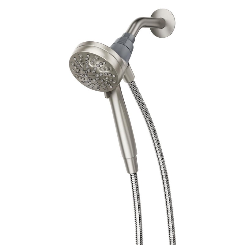Moen Engage Magnetix Spot Resist Brushed Nickel 3.5-Inch Six-Function Detachable Handheld Showerhead with Magnetic Docking System, 26100SRN - Image 2