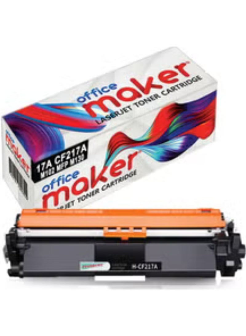 Office Maker 17A CF217A Laserjet Toner Cartridge for Printer Black - Image 2