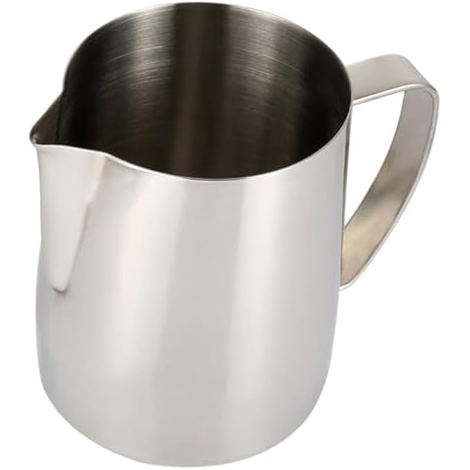 zoohot Milk Frothing Pitcher 24Oz700Ml Espresso Steaming Pitcher Stainless Steel Milk Frother Steamer Cup For Latte Art Silver - Image 2