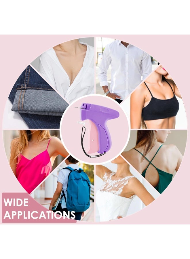 Relex Micro Stitchy Gun for Clothes, Handheld Mini Sewing Tagging Gun, Includes 6 Needles, 1000 Black & White Fasteners (Purple) - Image 2