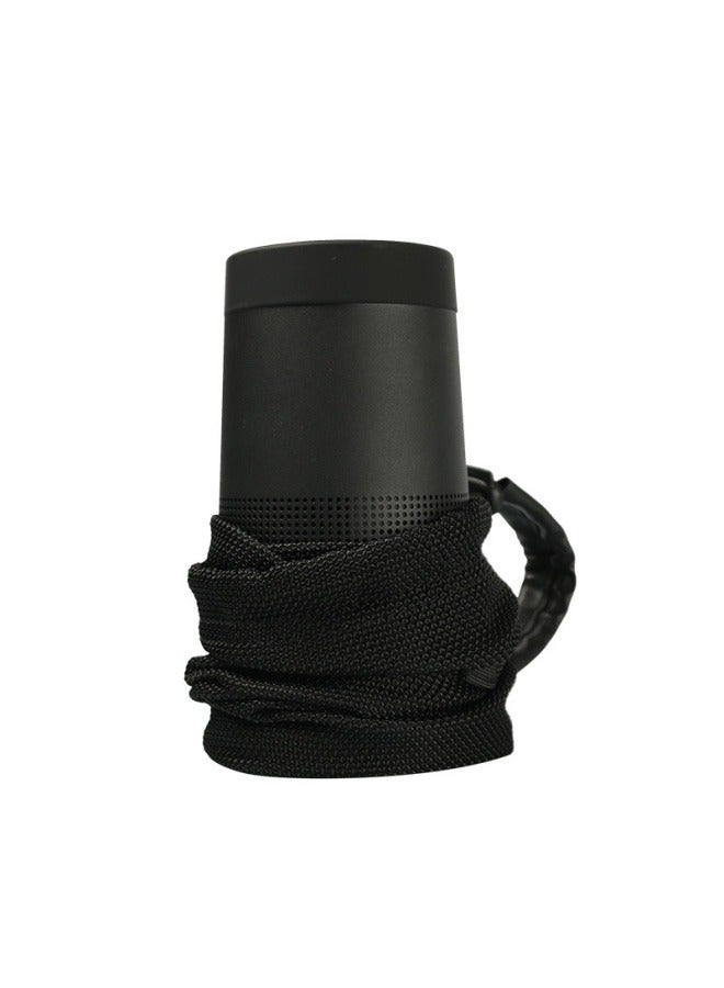 General Suitable for SoundLink Revolve II speaker storage bag speaker audio black mesh bag with shoulder strap  - Image 3