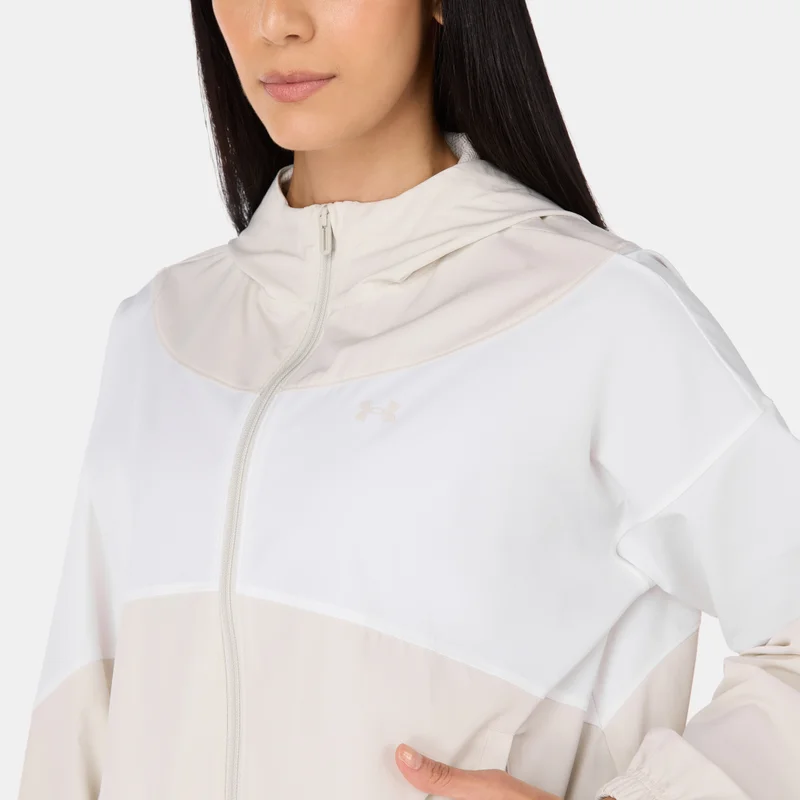 Under Armour White Women's Rival Woven Jacket for Women | Best Price UAE