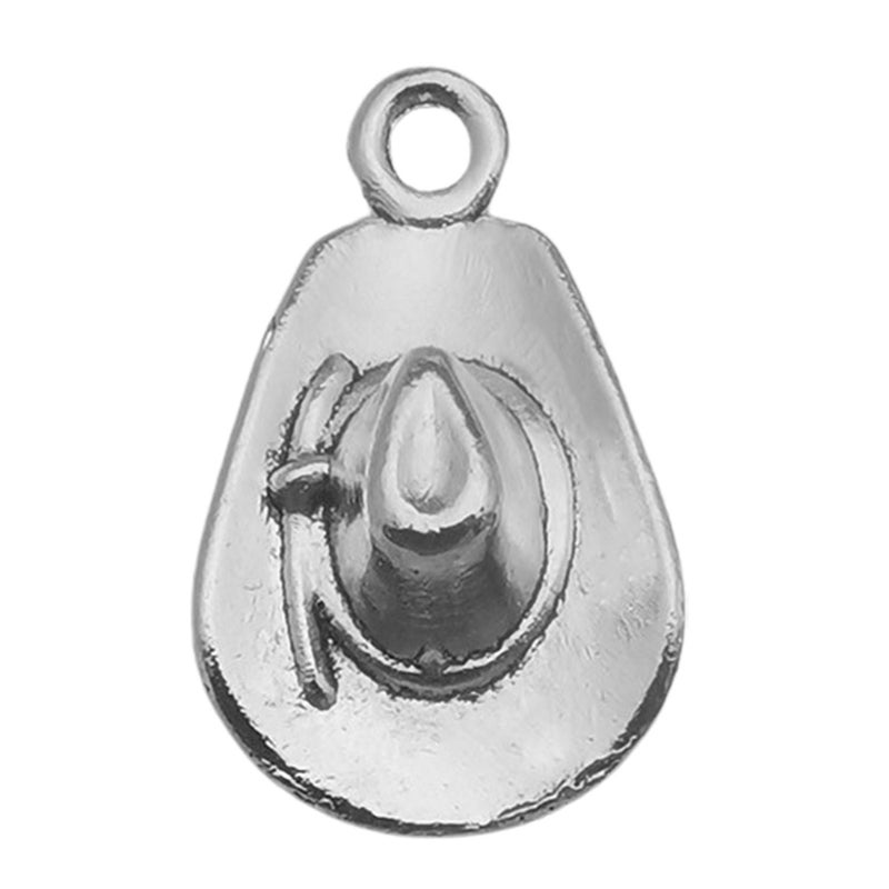 Generic 20pcs DIY Jewelry Charms Alloy Pendants Western Cowboy 1 hat 12x21mm-1.4g-14029