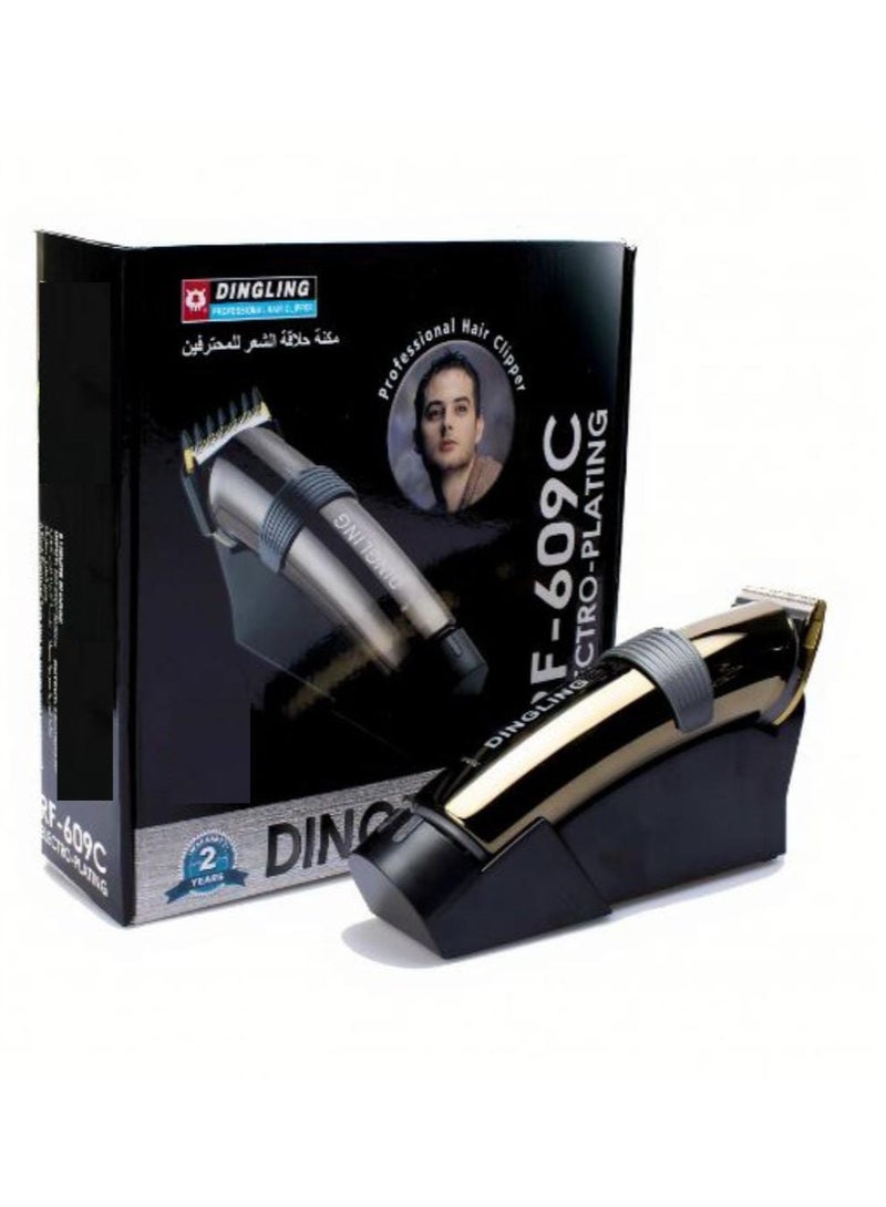 DINGLONG Professional Hair Clipper RF-609 With 5 Sizes and Oil - Image 1