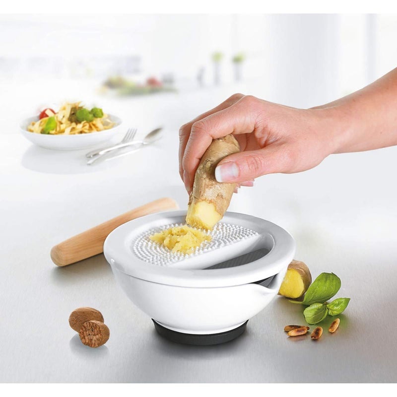 GEFU Porcelain Mortar with Grater Suri