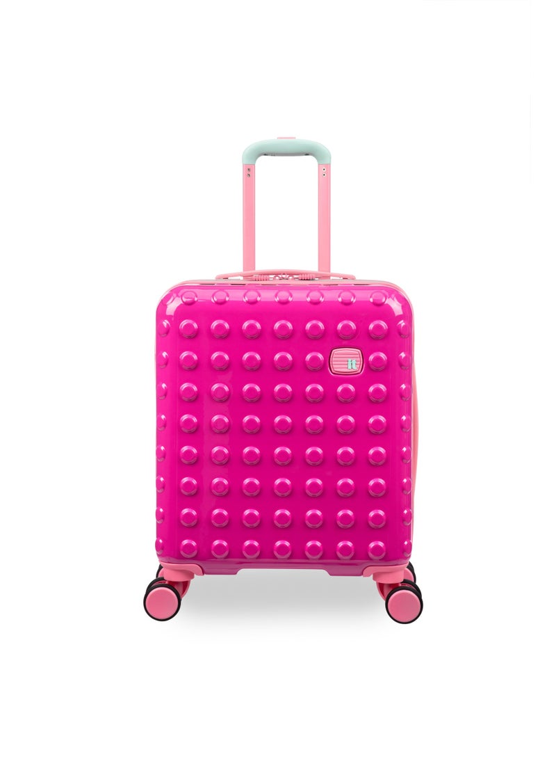 it Luggage KIDS Model Bobble Bloc, FSC Certified, Kids Unisex Suitcase, Children's Carry-On with Bubble Design, ABS Hard Outer Shell, 32 Liters, 2.73Kg (Raspberry Rose) - Image 2