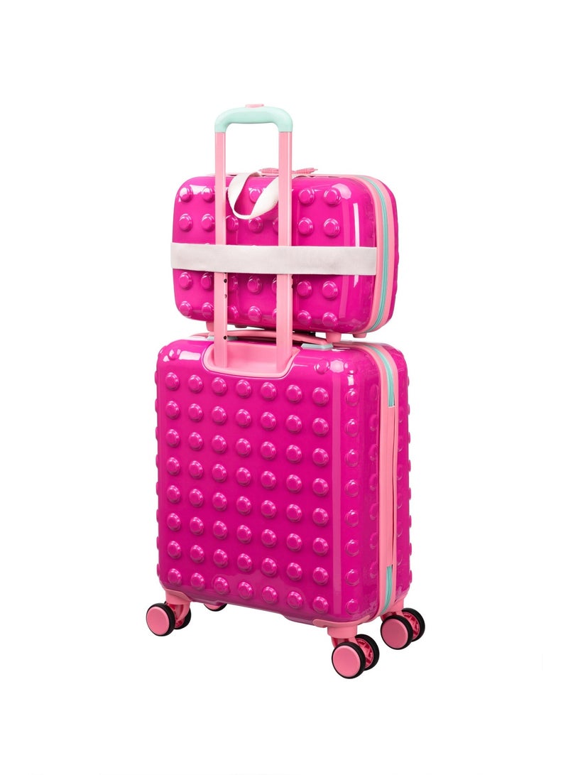 it Luggage KIDS Model Bobble Bloc, FSC Certified, Kids Unisex Suitcase, Children's Carry-On with Bubble Design, ABS Hard Outer Shell, 32 Liters, 2.73Kg (Raspberry Rose) - Image 5