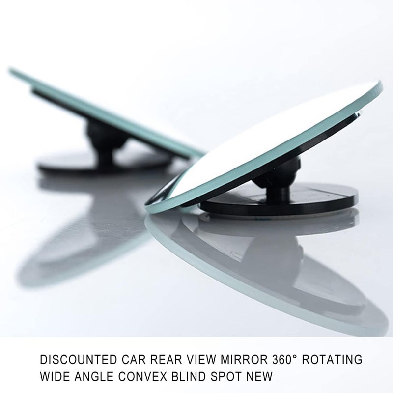 ICBEAMER 2-Piece Fan-Shaped Automobile Rear Blind Spot Mirror, 360 Rotating Design, Wide Angle Convex Rearview Mirror for Car, Truck, Van Trendy versatile build - Image 2