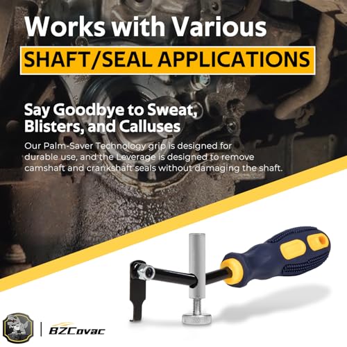 Bzcovac 58430 Shaft Type Seal Puller with 58500 Hook for Shaft/Seals, Universal Seal Removal Tool for Camshaft and Crankshaft Seals, 56750 Blind Oil Seal Puller, Automotive Repair Tool - Image 2