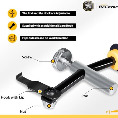 Bzcovac 58430 Shaft Type Seal Puller with 58500 Hook for Shaft/Seals, Universal Seal Removal Tool for Camshaft and Crankshaft Seals, 56750 Blind Oil Seal Puller, Automotive Repair Tool - Image 4